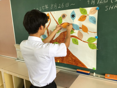 ②　③